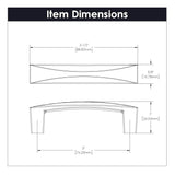 Hickory Hardware Crest 3-in (76mm) Center to Center Rectangular Handle Drawer Pull