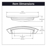 Hickory Hardware Velocity 3-in or 3-3/4-in (96mm) Center to Center Polished Nickel Arch Cup Drawer Pull