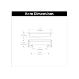 Hickory Hardware Studio 3-in or 3-3/4-in Center to Center Polished Nickel Rectangular Cup Drawer Pulls