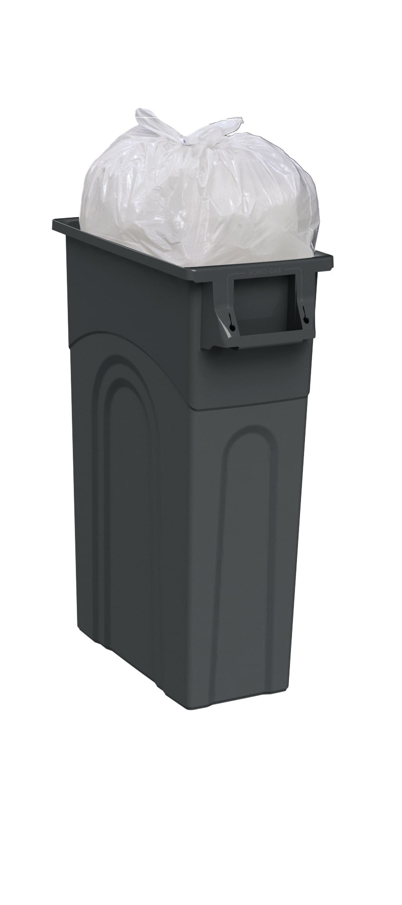 Blue Hawk 23-Gallon Black Plastic Touchless Trash Can