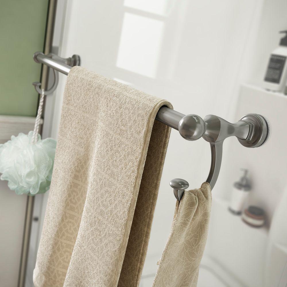 Portman 60 x 59-1/4 in. Frameless Mod Soft-Close Sliding Bathtub Door in Nickel with 3/8 in. (10mm) Clear Glass - Super Arbor