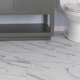 Lucida USA Gluecore Whitstone White 22-mil x 12-in W x 24-in L Waterproof Glue Down Luxury Vinyl Plank Flooring (36-sq ft/ Carton)