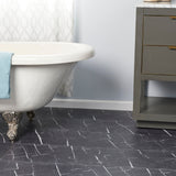 Lucida USA Terracore Nero Marquina Gray 22-mil x 12-in W x 24-in L Waterproof Interlocking Luxury Vinyl Plank Flooring (16-sq ft/ Carton)