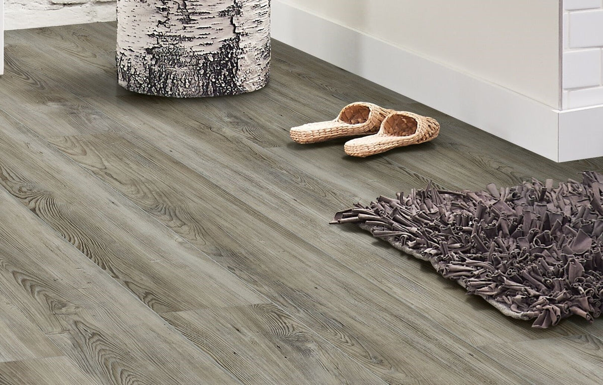 Armstrong Flooring Assurity Light Gray 20-mil x 7-in W x 60-in L Waterproof Interlocking Luxury Vinyl Plank Flooring