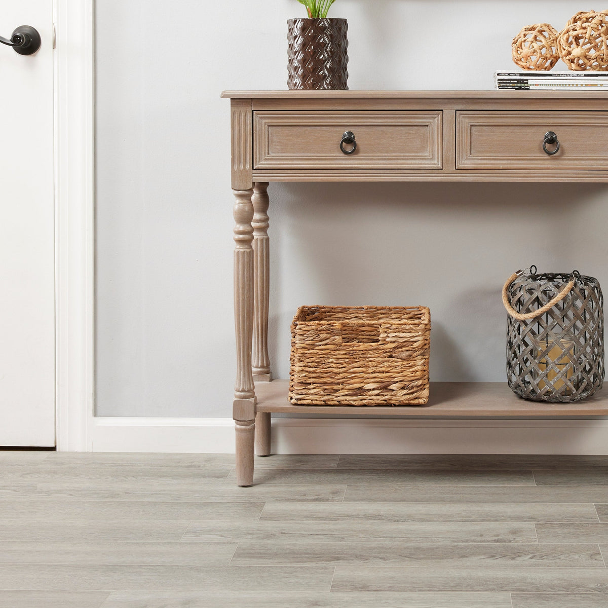 Lucida USA Decocore Soft Gray 22-mil x 5-4/5-in W x 25-in L Waterproof Interlocking Luxury Vinyl Plank Flooring (14.5-sq ft/ Carton)