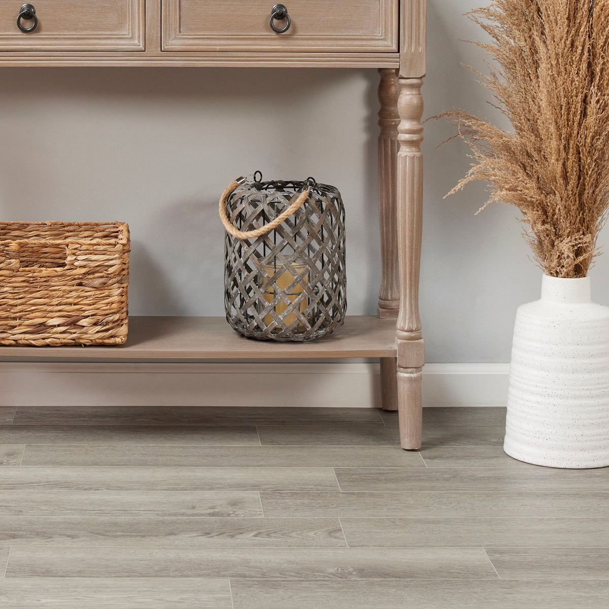Lucida USA Decocore Soft Gray 22-mil x 5-4/5-in W x 25-in L Waterproof Interlocking Luxury Vinyl Plank Flooring (14.5-sq ft/ Carton)