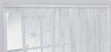 Project Source 28-in to 48-in White Steel Tension Curtain Rod with Finials