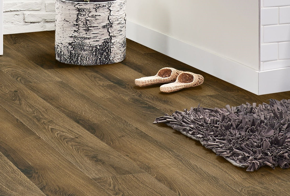 Armstrong Flooring Assurity Light Mocha 20‑mil x 7‑in W x 60‑in L Waterproof Interlocking Luxury Vinyl Plank Flooring