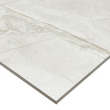 Lucca Chalk 12-in x 24-in Matte Porcelain Marble Look Floor and Wall Tile (1.93-sq. ft/ Piece)