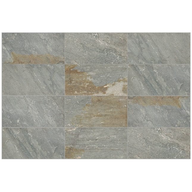 allen + roth Quartziti Sunset 12-in x 24-in Matte Porcelain Stone Look Floor and Wall Tile (1.92-sq. ft/ Piece)