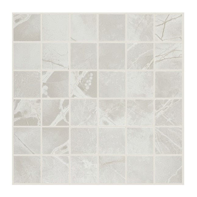 Origin 21 Lucca Chalk 12-in x 12-in Matte Porcelain Uniform Squares Marble Look Floor and Wall Tile (0.95-sq. ft/ Piece)