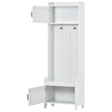 Yiekholo Modern 78.7-in White Composite Hall Tree