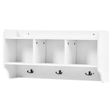 Yiekholo Modern 78.7-in White Composite Hall Tree