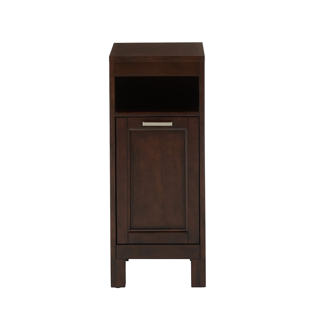 Style Selections Morecott 13-in x 31.75-in x 13.5-in Chocolate Freestanding Soft Close Linen Cabinet
