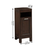Style Selections Morecott 13-in x 31.75-in x 13.5-in Chocolate Freestanding Soft Close Linen Cabinet