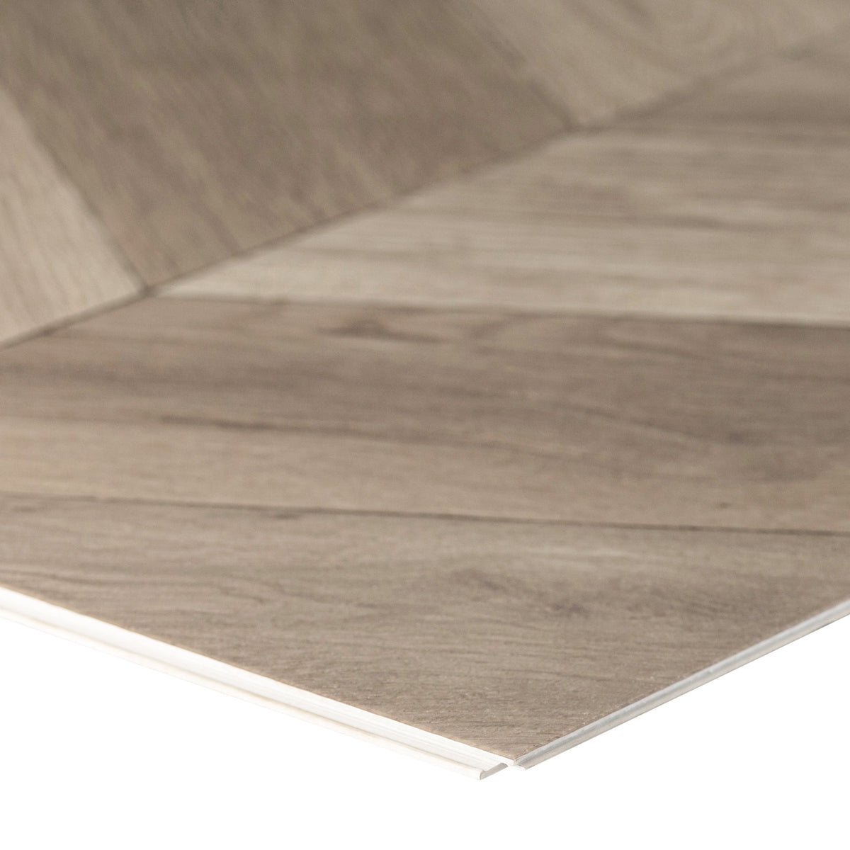 Lucida USA (Sample) DecoCore Beach Brown Wood Look 22-mil Waterproof Interlocking Luxury Vinyl Plank