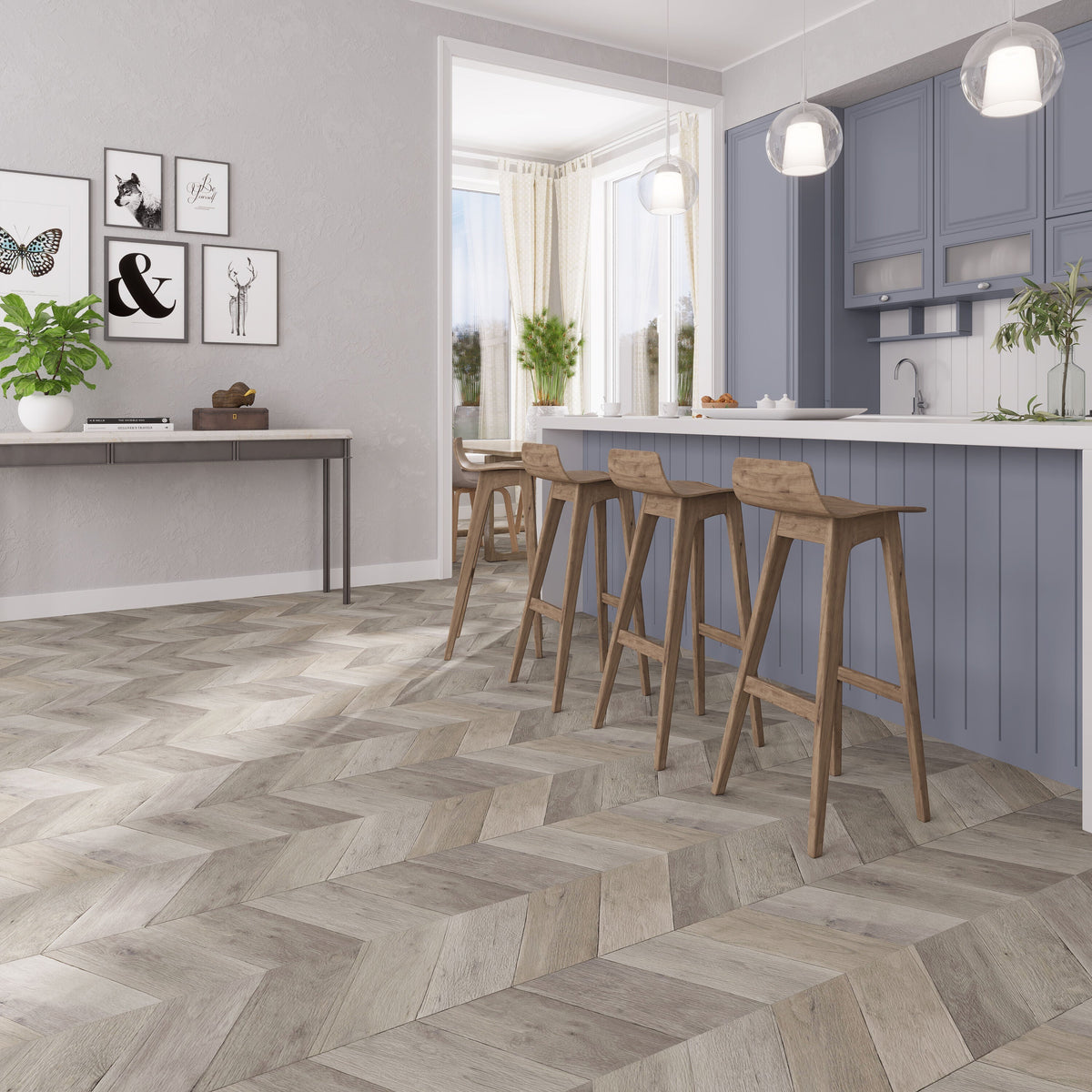 Lucida USA (Sample) DecoCore Beach Brown Wood Look 22-mil Waterproof Interlocking Luxury Vinyl Plank