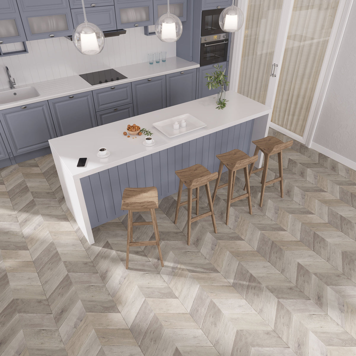 Lucida USA (Sample) DecoCore Beach Brown Wood Look 22-mil Waterproof Interlocking Luxury Vinyl Plank