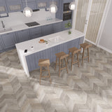 Lucida USA (Sample) DecoCore Beach Brown Wood Look 22-mil Waterproof Interlocking Luxury Vinyl Plank