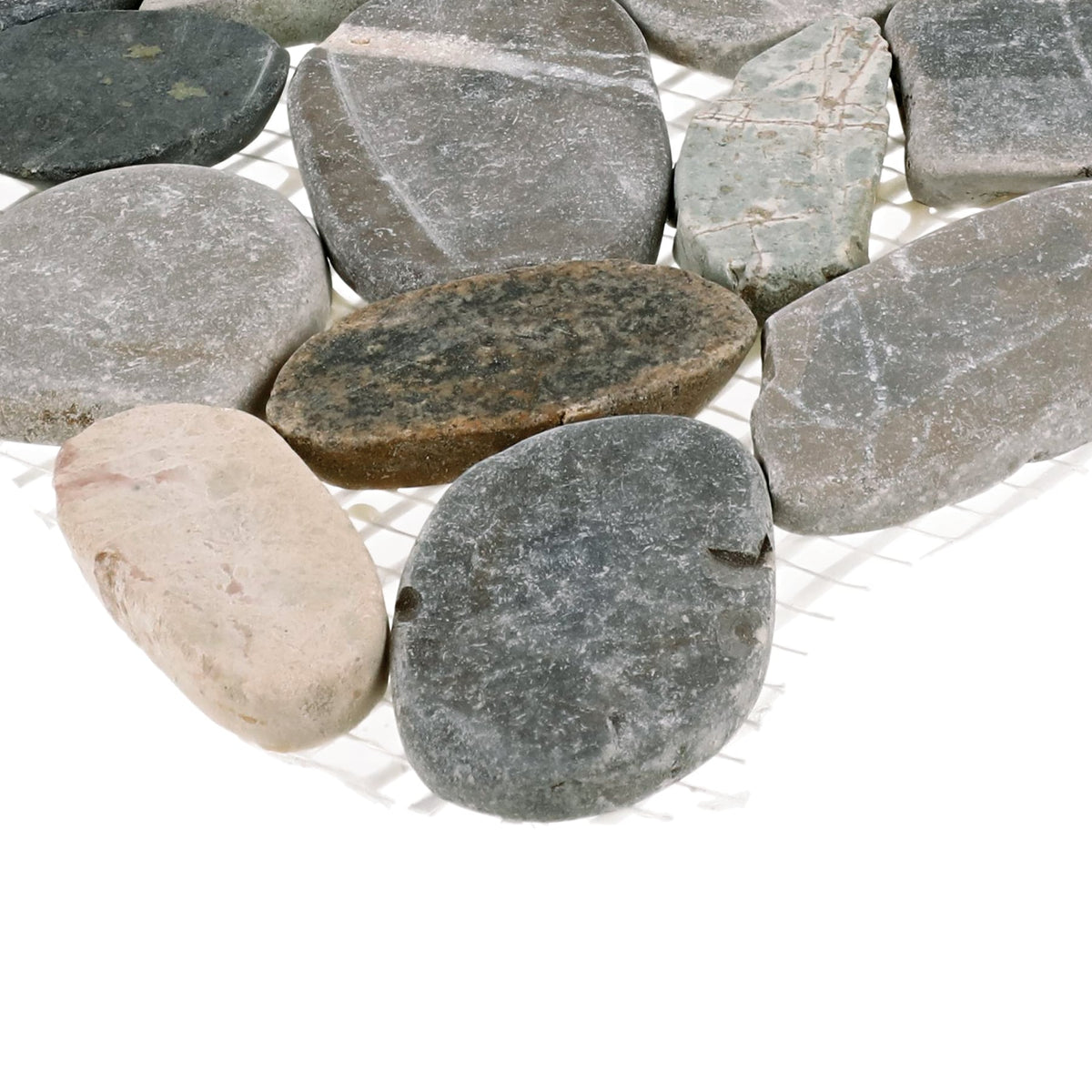 Delfino Stone Paradise Blend 12-in x 12-in Honed Natural Stone Pebble Floor and Wall Tile (0.95-sq. ft/ Piece)