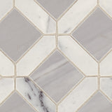 American Olean Genuine Stone White and Gray 12-in x 12-in Glazed Natural Marble Mosaic Floor and Wall Tile (1.08-sq ft)