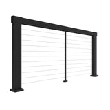 Barrette Outdoor Living Elevation 6-ft x 2-in Matte Black Aluminum Deck Cable Rail Kit