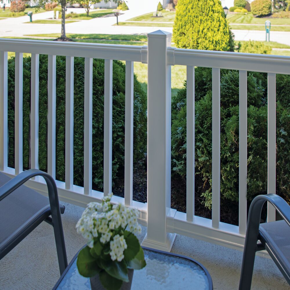 Freedom 4-in x 4-in White Vinyl Deck Post Cap