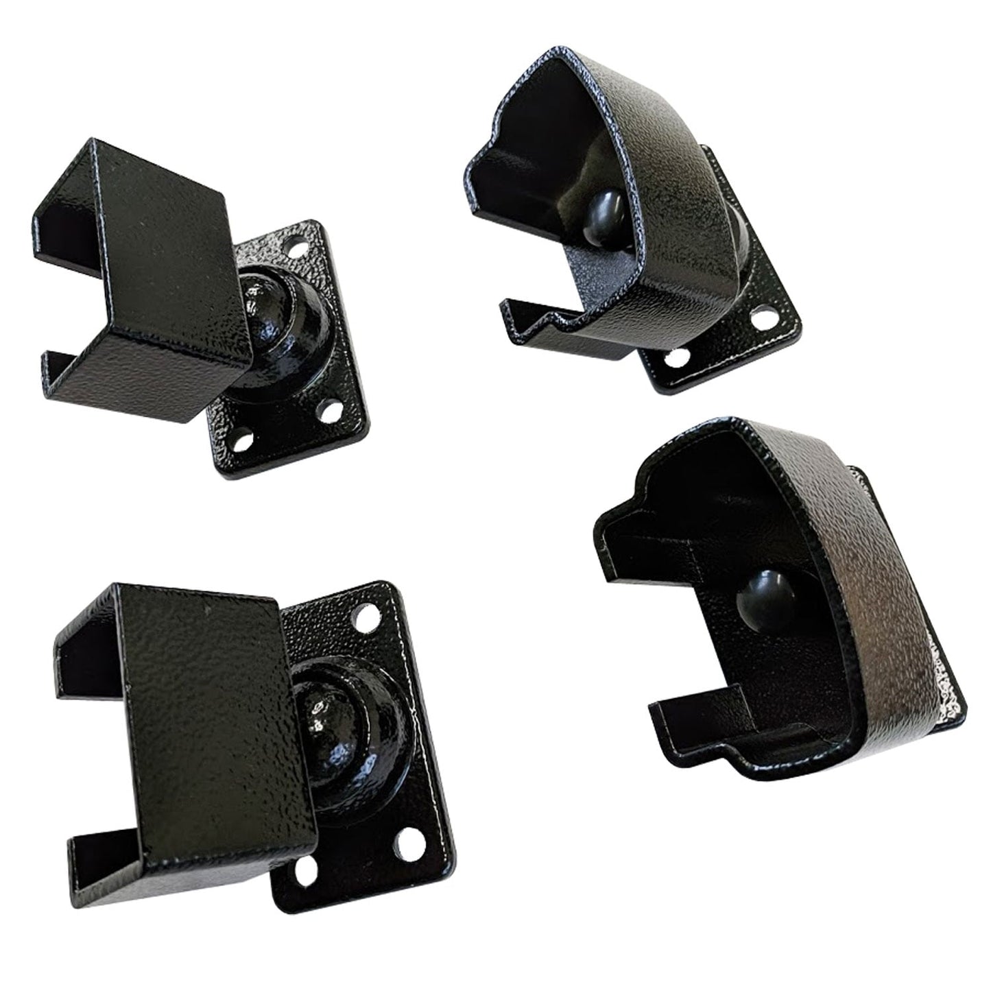 Wolf Handrail 3.5-in x 2.75-in Hammered Black Aluminum Post Connector