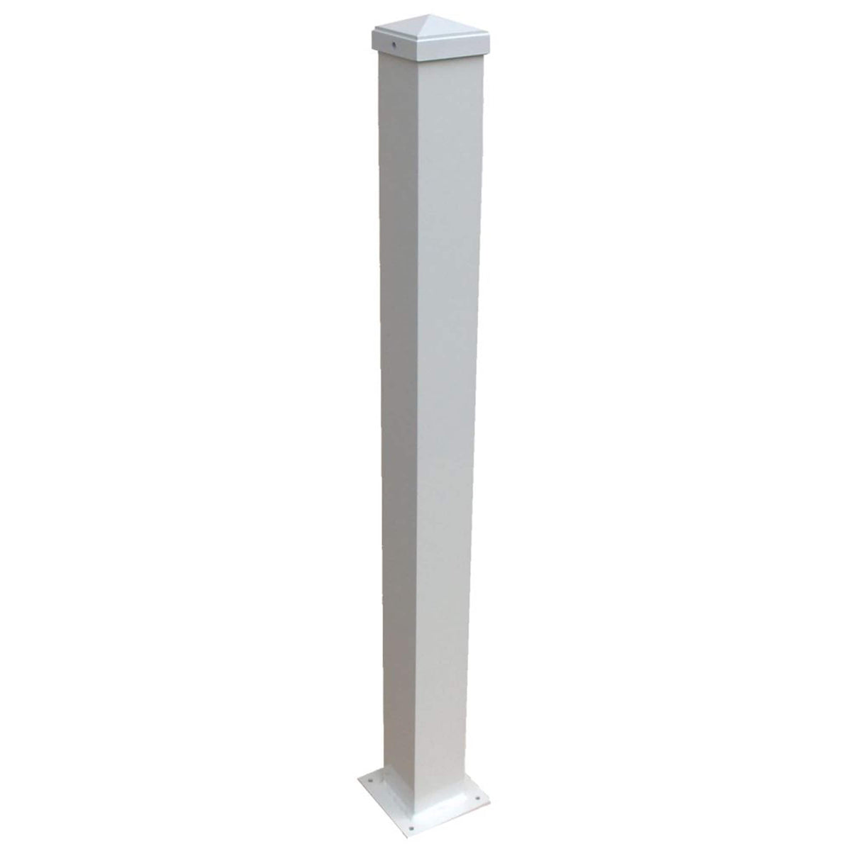 Wolf Handrail 3-in x 3-in x 6-ft White Deck Post