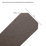 Natures Composites Composite Fence and Gate Picket - Dog Ear - Rosewood (Brown) - 3/8in. x 5in. x 5 3/4ft. (7-Pack