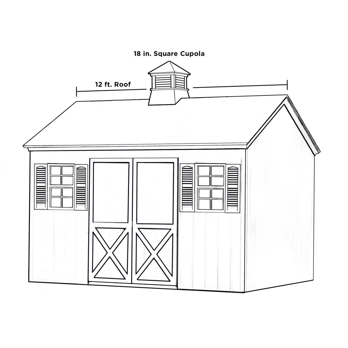 Good Directions Manchester Cupola with Copper Finial, 18-in x 24-in White Vinyl Cupola with 24-Gauge Copper Roof