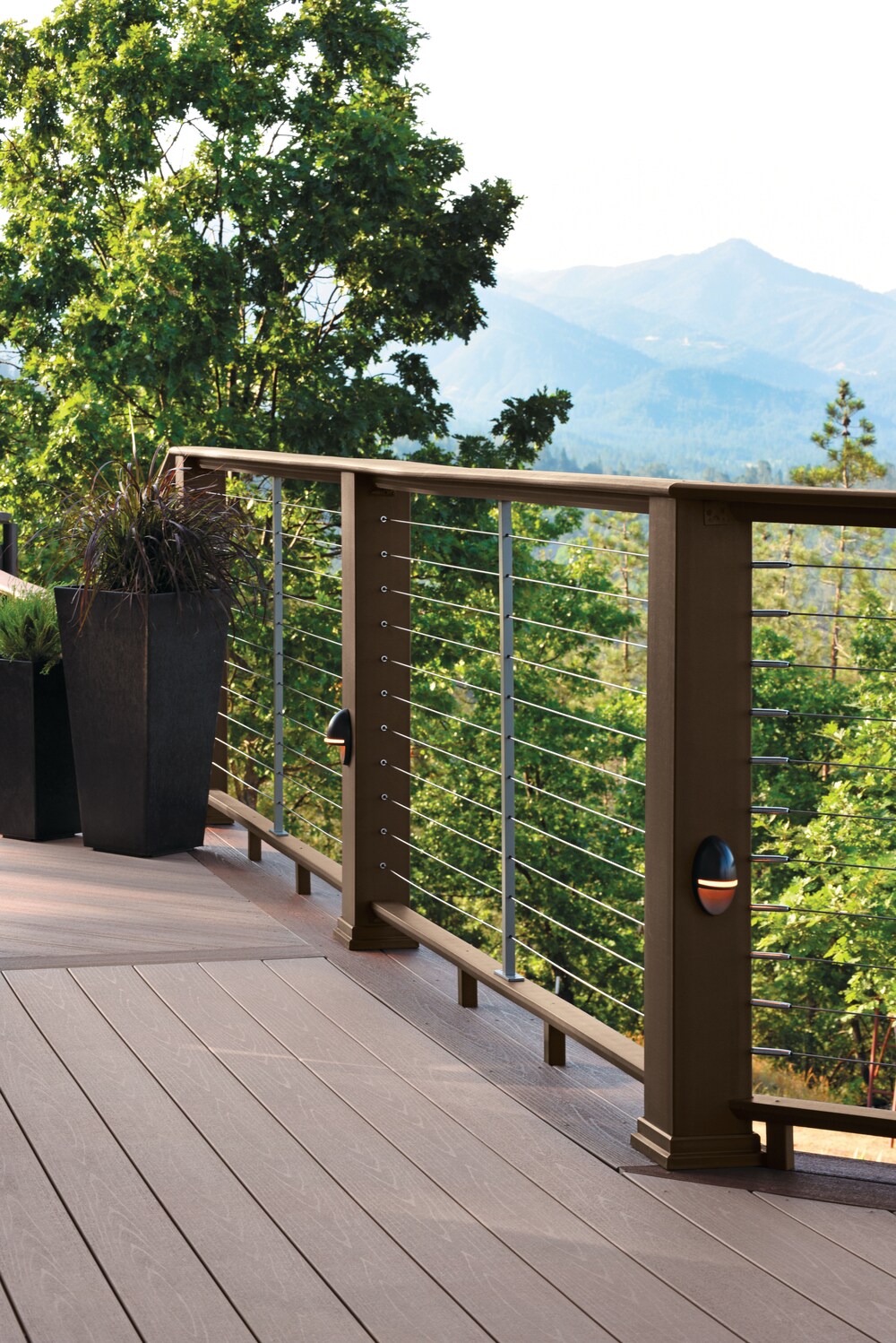TimberTech Terrain 1-in x 8-in x 12-ft Sandy Birch Square Composite Riser Deck Board