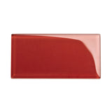 Giorbello (Sample) 3x6 Glass Subway Tiles Ruby Red 3-in x 6-in Glossy Glass Brick Subway Wall Tile