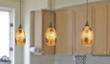 Portfolio Bronze Transitional Linear Pendant Light, 36-in Wide, 3-Light