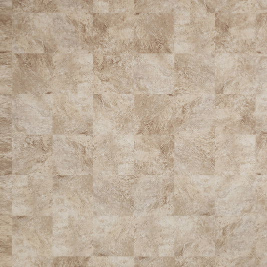 Style Selections Tumbled Stone 12-in x 12-in Water-Resistant Peel-and-Stick Vinyl Tile Flooring (1-sq ft)