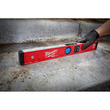24 in. Redstick Digital Box Level with Pin-Point Measurement Technology W/ 700 Lumens LED Rechargeable Flashlight - Super Arbor