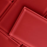 Giorbello (Sample) 4x12 glass subway tiles Ruby Red 4-in x 12-in Glossy Glass Brick Subway Wall Tile