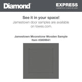 Diamond Express Jamestown 30-in W x 30-in H x 12-in D Moonstone Gray Diagonal Corner Wall Fully Assembled Plywood Cabinet (Recessed Panel Square Style)