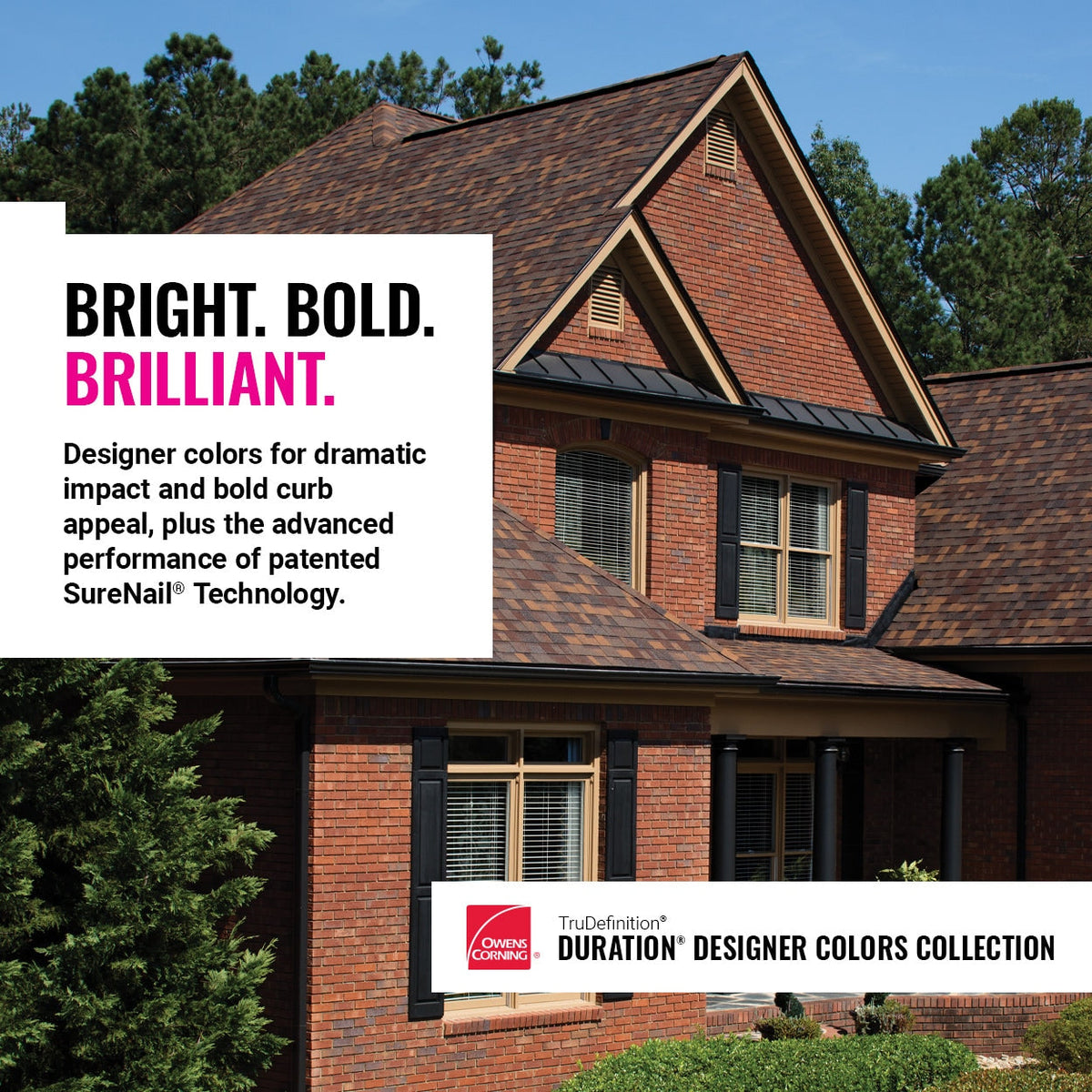 Owens Corning TruDefinition Duration Designer Merlot Algae-Resistant Architectural Roof Shingles, 32.8-sq ft per Bundle