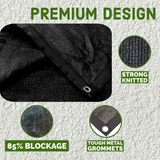 NCSNA 10-ft H x 10-ft W Black Hdpe Chain Link Fence Screen