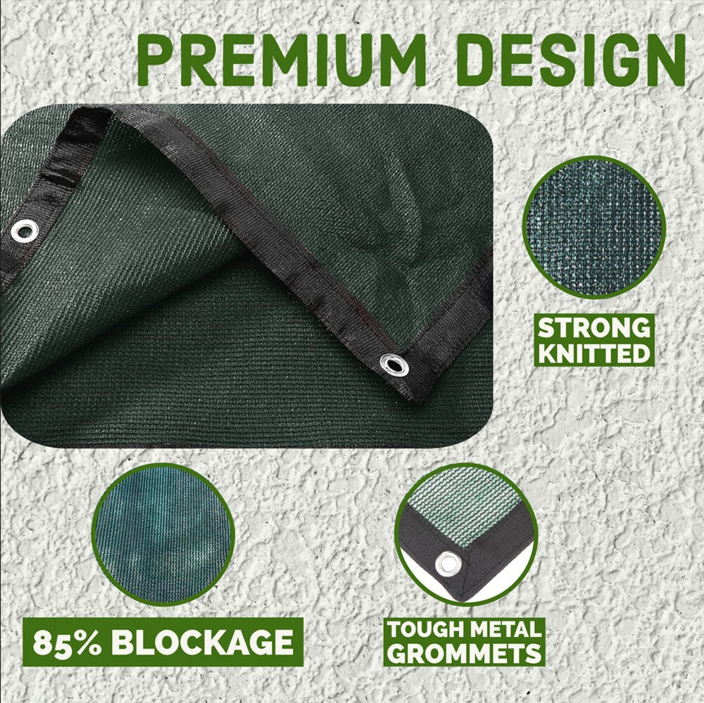 NCSNA 10-ft H x 10-ft W Dark Green Hdpe Chain Link Fence Screen