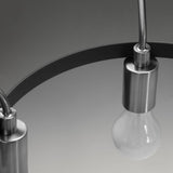 Progress Lighting Hangar 5-Light Brushed Nickel Industrial Chandelier