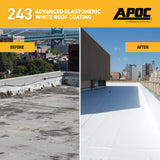 APOC 243 Advanced Elastomeric White Roof Coating, 4.75-Gallon (AP-2435)