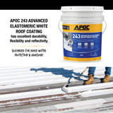 APOC 243 Advanced Elastomeric White Roof Coating, 4.75-Gallon (AP-2435)