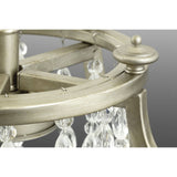 Progress Lighting Desiree 6-Light Silver Ridge Glam Linear Kitchen Island Light, 38-in