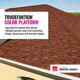 Owens Corning TruDefinition Duration Architectural Roof Shingles, Midnight Plum, Algae Resistant, 32.8-sq ft per Bundle