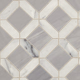 American Olean Genuine Stone White and Gray 12-in x 12-in Glazed Natural Marble Mosaic Floor and Wall Tile (1.08-sq ft)