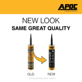 APOC 501 Neoprene Elastomeric Roof Flashing Sealant, Black, 10.1-oz Tube