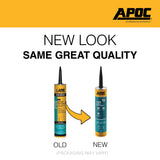 APOC 109 Fibered Waterproof Asphalt Roof Cement Sealant, 10-oz Tube