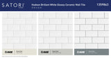 Satori Hudson Brilliant White 3-in x 6-in Glossy Ceramic Subway Wall Tile (0.12-sq. ft/ Piece)